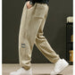 Pantaloni morbidi e casual da uomo in tessuto a coste