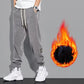Pantaloni morbidi e casual da uomo in tessuto a coste