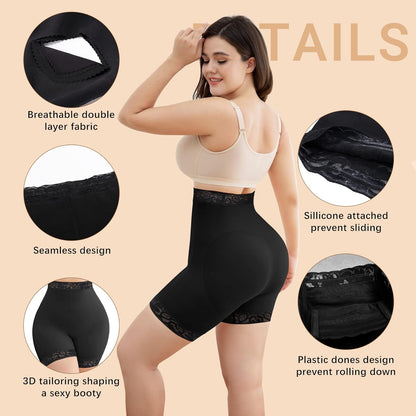 💞Grande Offerta: Sconto del 49%💞Pantaloncini Modellanti con Pizzo e Stecche in Acciaio per Aumento del Gluteo💃🏽