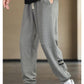 Pantaloni morbidi e casual da uomo in tessuto a coste