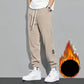 Pantaloni morbidi e casual da uomo in tessuto a coste