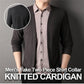 Camisa falsa falsa para hombres Cardigan tricotée 🔥Compre 2 envío gratis🔥