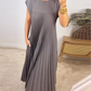 ✨Saldi Speciali 49% DI SCONTO🔥Abito donna plissettato semplice ed elegante