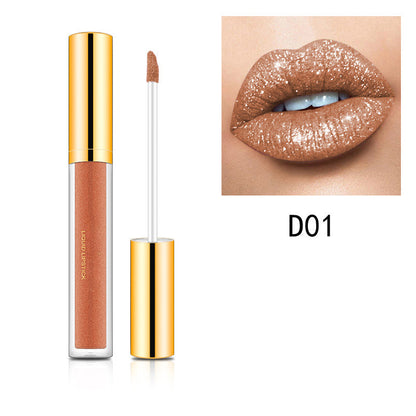 😍💋Acquista 1 e ricevine 1 gratis💋😍Rossetto liquido metallizzato con glitter