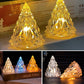 Mini albero di Natale in cristallo a LED