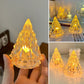 Mini albero di Natale in cristallo a LED