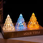 Mini albero di Natale in cristallo a LED