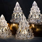 Mini albero di Natale in cristallo a LED