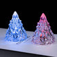 Mini albero di Natale in cristallo a LED