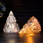 Mini albero di Natale in cristallo a LED
