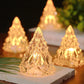 Mini albero di Natale in cristallo a LED