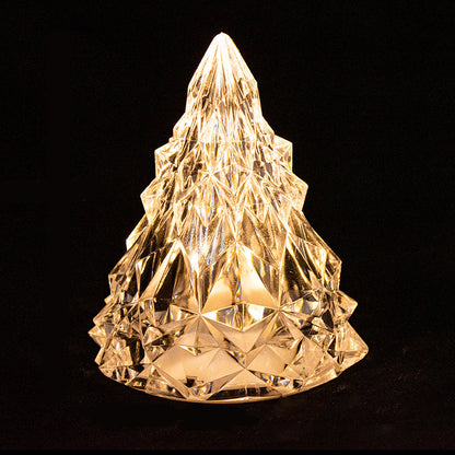 Mini albero di Natale in cristallo a LED