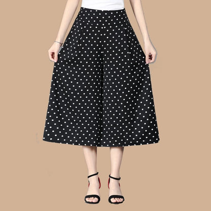 2025 Mutandine a gamba larga in chiffon pieghettato in vita elastica da donna