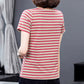 Einfaches gestreiftes klassisches T-Shirt für Sommerfrauen